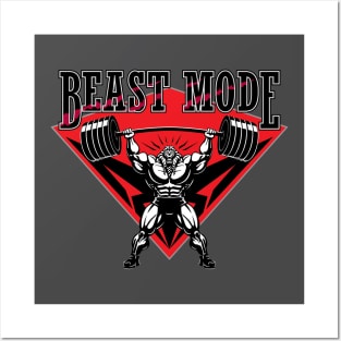 Beast Mode Work Out Posters and Art